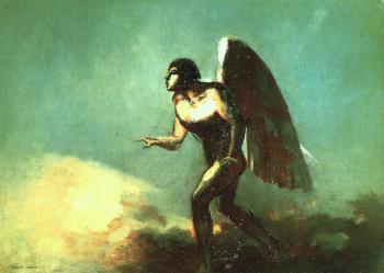 Odilon Redon : The Winged Man (The Fallen Angel)